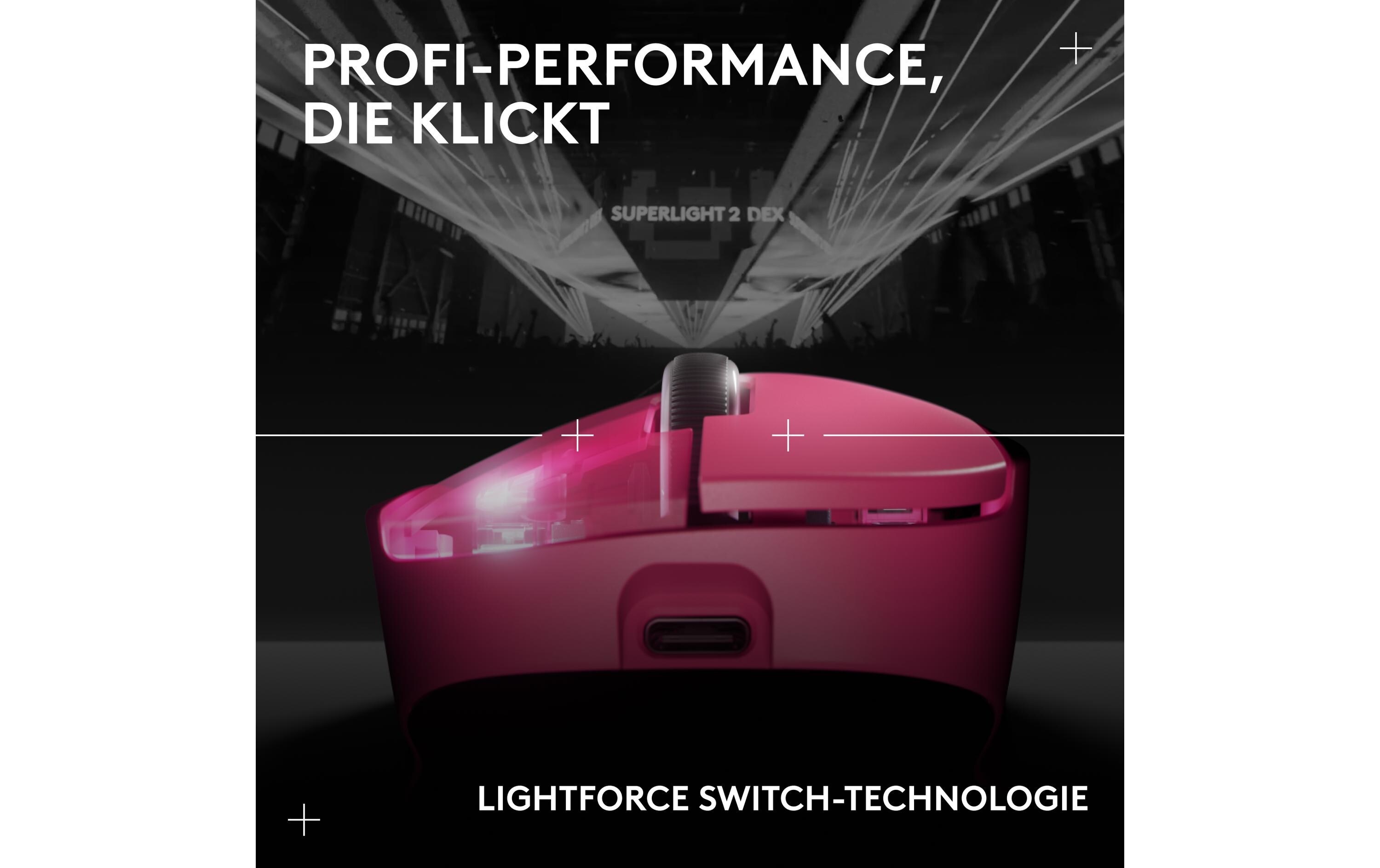 Logitech Gaming-Maus Pro X Superlight Dex Pink