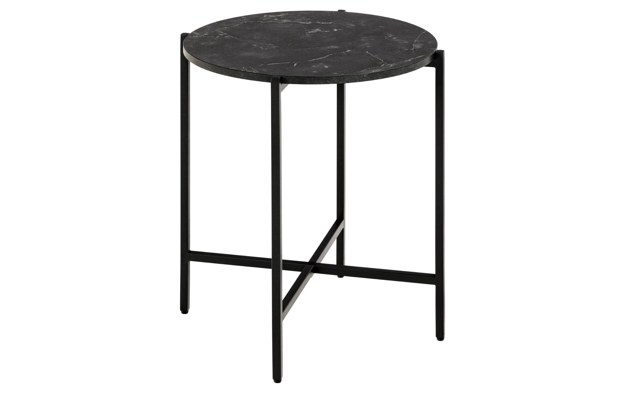 AC Design Couchtisch Lamoine Schwarz, Ø 40 x 45 cm