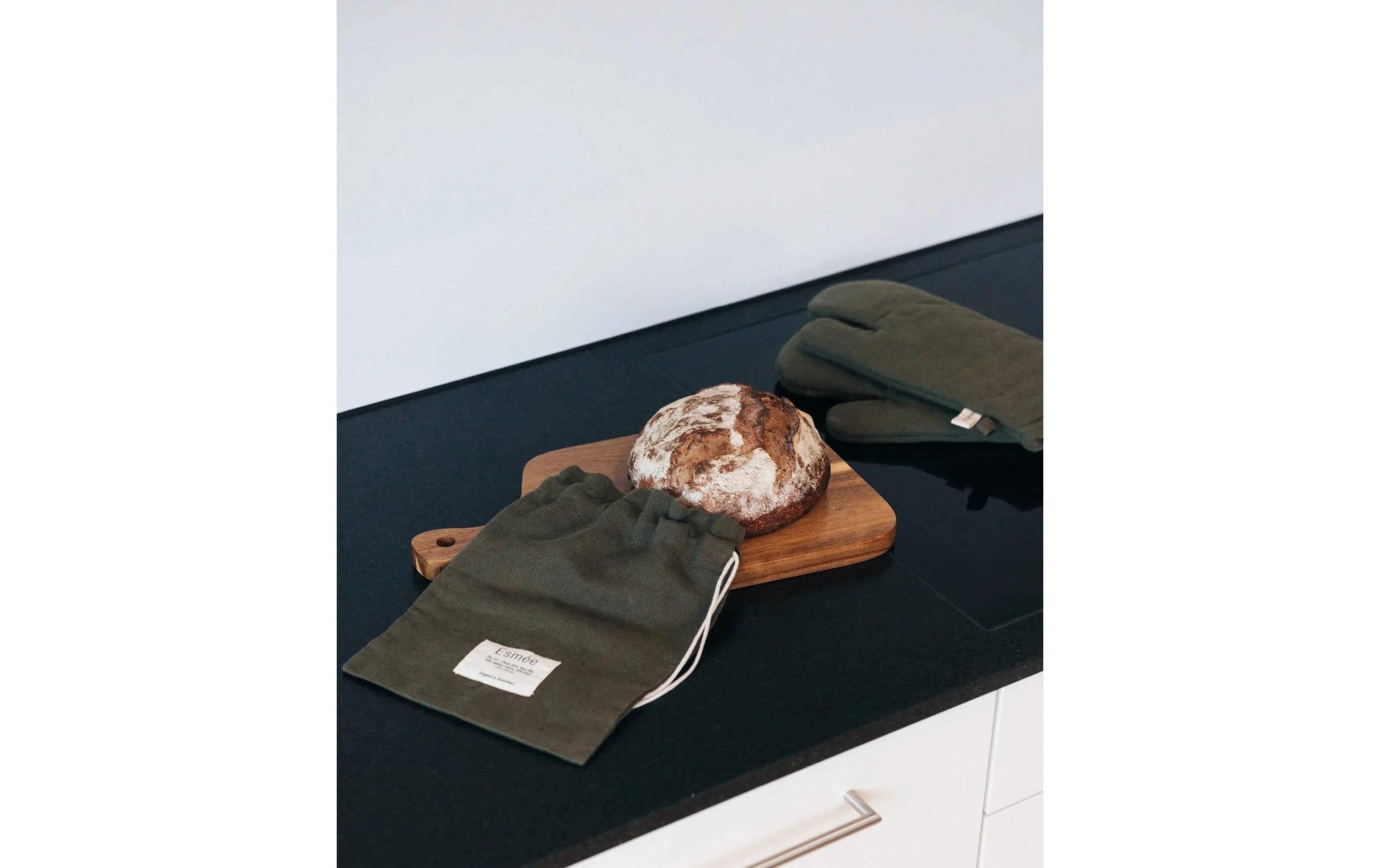 Esmée Nura Ofenhandschuh Olivgrün