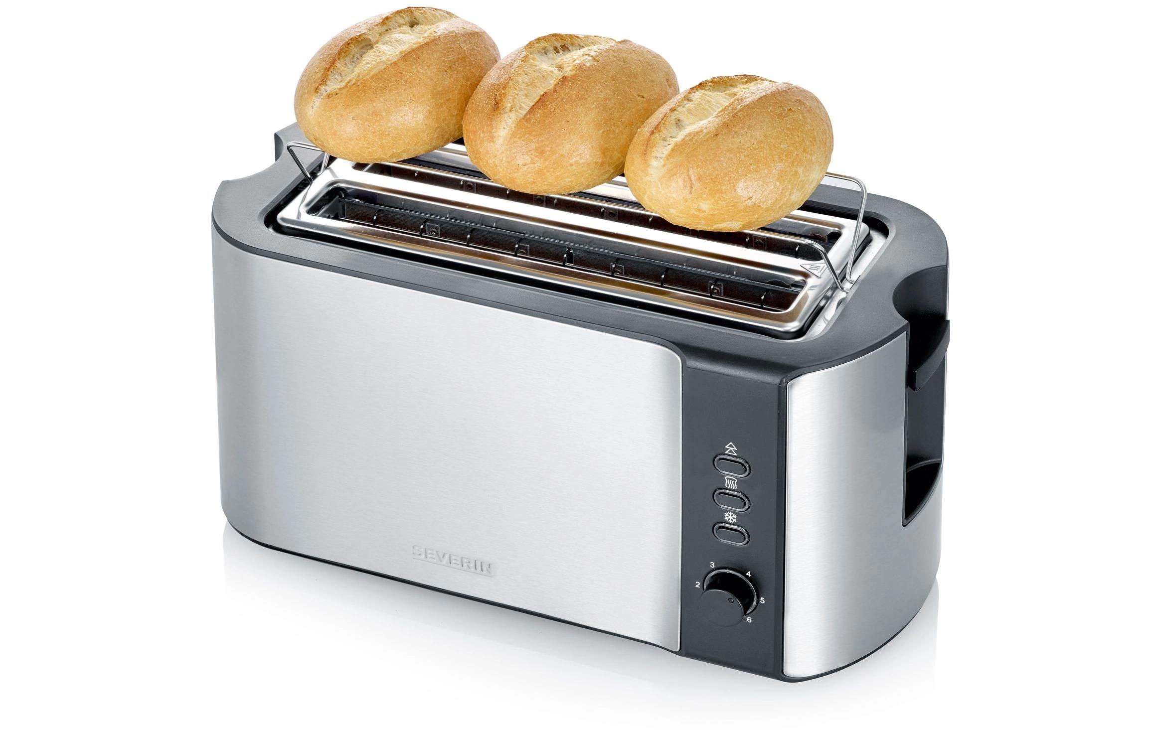 Severin Toaster AT 2590 Schwarz/Silber