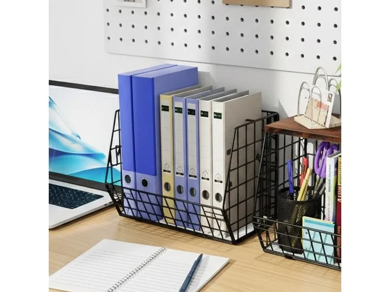 relaxdays Organizer Obstkorb Wandregal 21 x 30 cm Braun/Schwarz