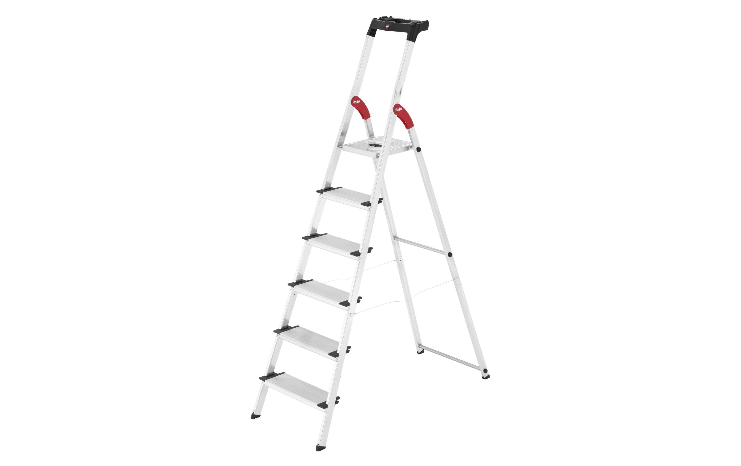 Hailo Stehleiter L80 Comfort Line 6 Stufen Hailo Stehleiter L80 Comfort Line 6 Stufen
