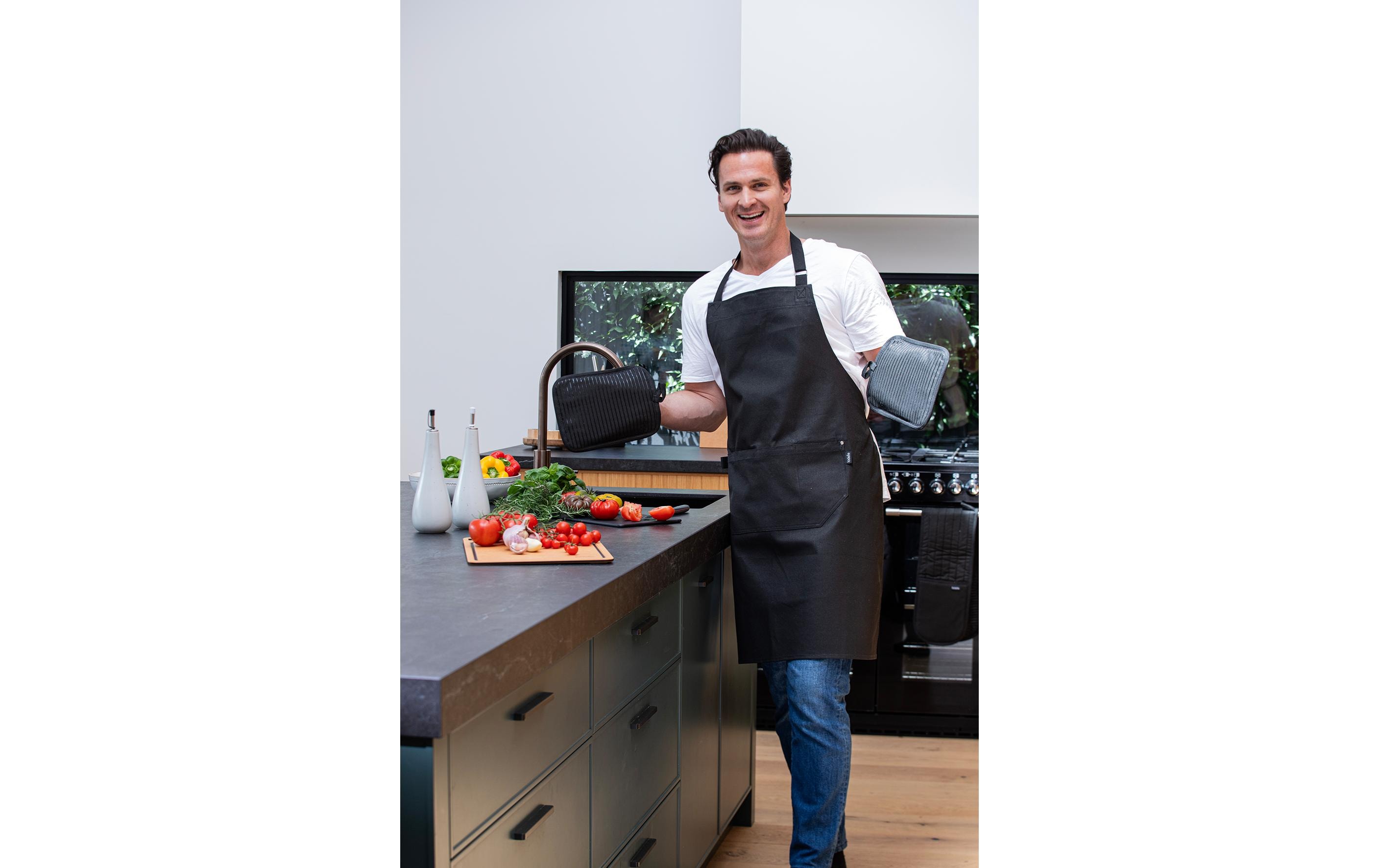 Ladelle Topflappen Lennox 2 Stück, Schwarz