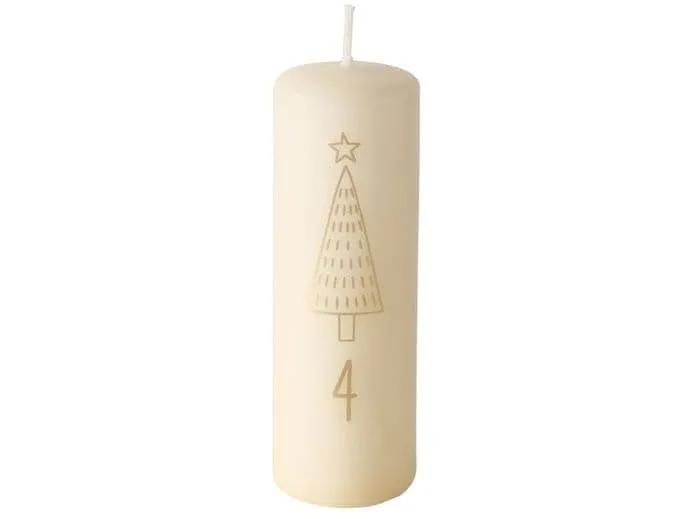 Boltze Weihnachtskerze Advent Gold