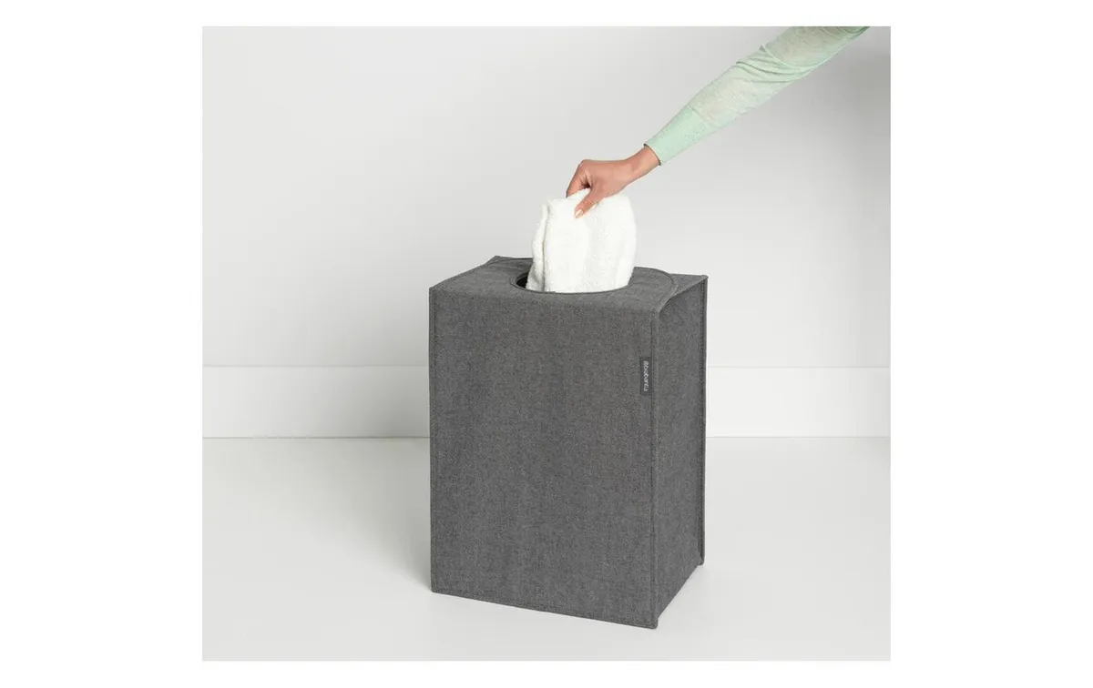Brabantia Wäschesammler faltbar, 55 Liter, Schwarz Brabantia Wäschesammler faltbar, 55 Liter, Schwarz