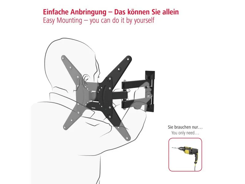 Hama Technics AG TV-Wandhalterung 65 Schwarz