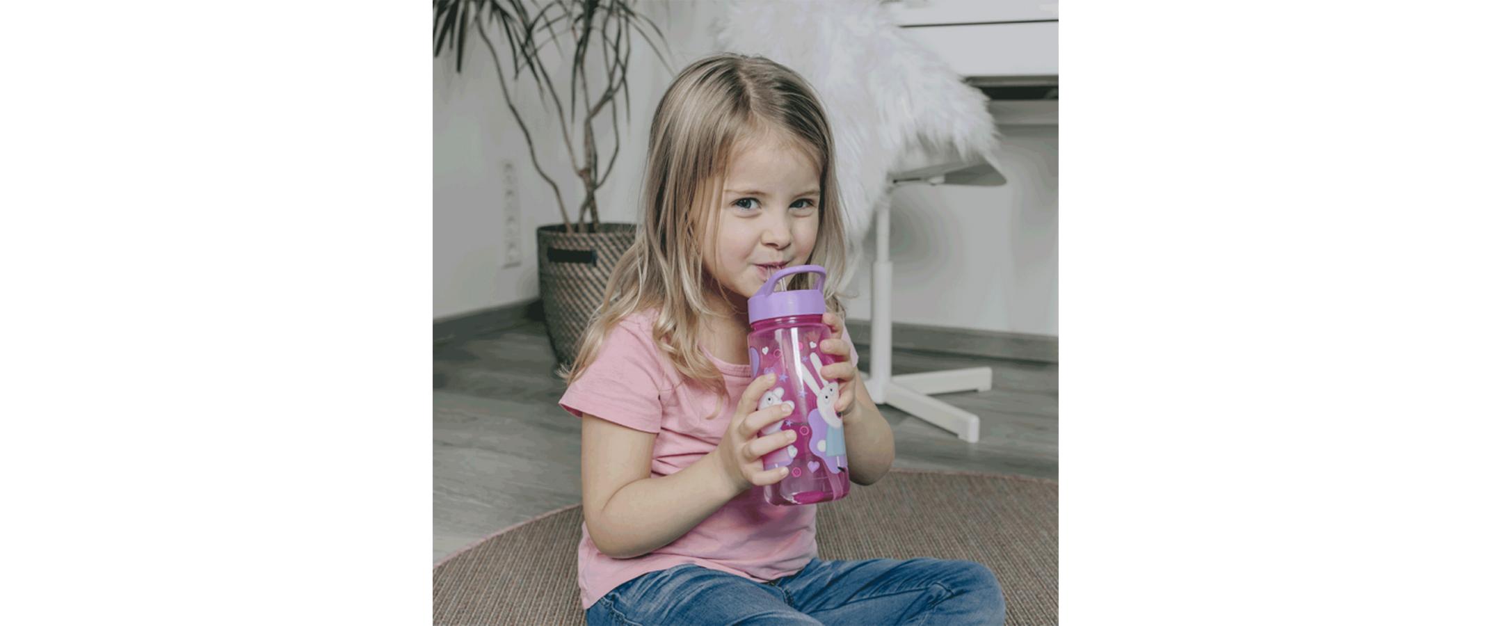 Scooli Trinkflasche Peppa Pig 500 ml, Pink/Rosa/Rot