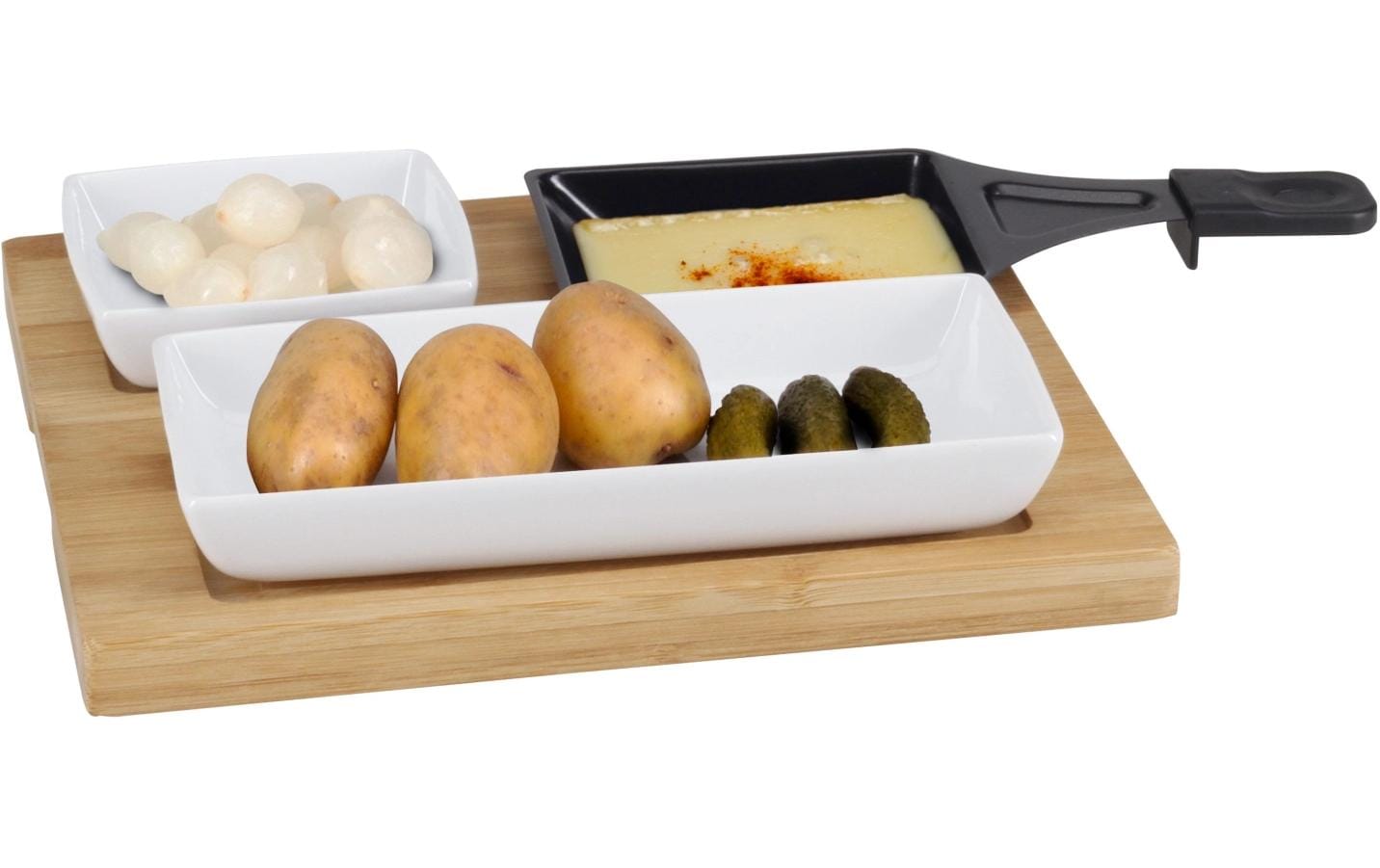 Nouvel Raclette–Teller Bambus, 5-teilig