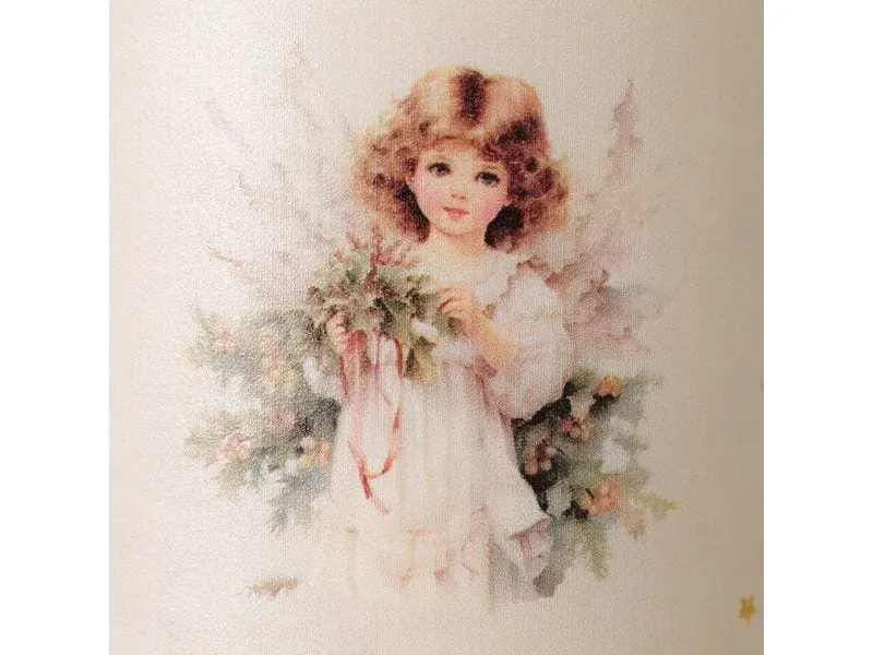 Boltze Weihnachtskerze Clara Gold/Weiss