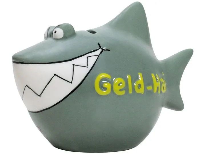 G. Wurm Spardose Geld-Hai 12.5 x 9 x 9 cm G. Wurm Spardose Geld-Hai 12.5 x 9 x 9 cm