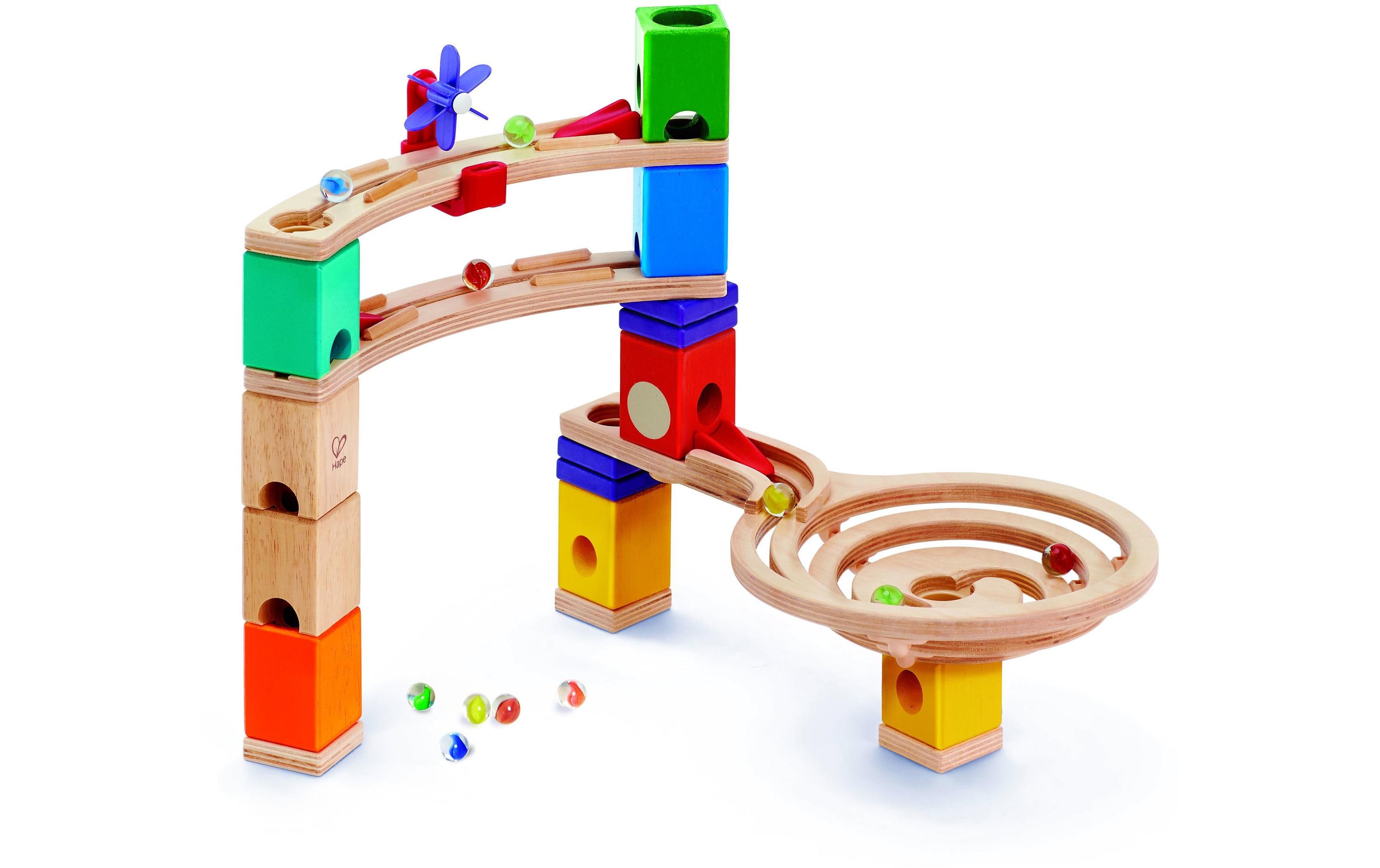 Hape Kugelbahn Quadrilla Super Spiralburg & Endspurt