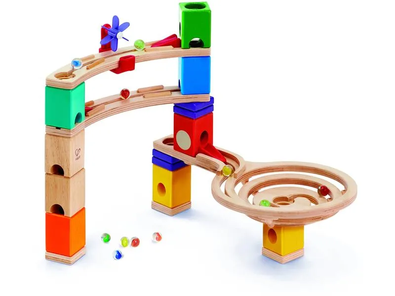 Hape Kugelbahn Quadrilla Super Spiralburg & Endspurt Hape Kugelbahn Quadrilla Super Spiralburg & Endspurt