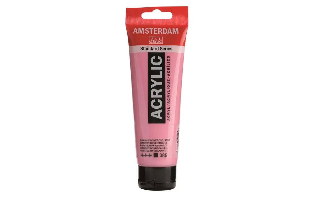 Amsterdam Acrylfarbe Standard 385 Chinacridonrosa deckend, 120 ml Amsterdam Acrylfarbe Standard 385 Chinacridonrosa deckend, 120 ml