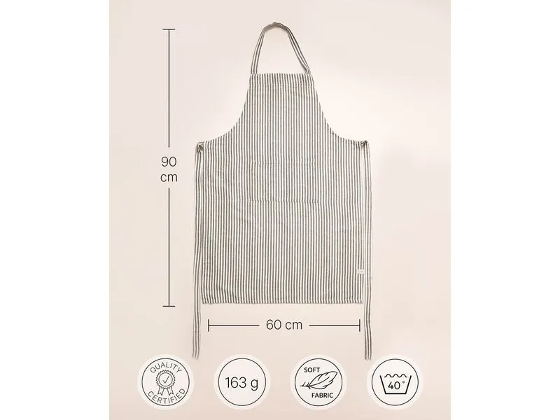 Esmée Kochschürze Louis Beige/Grau Esmée Kochschürze Louis Beige/Grau