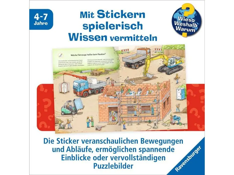 Ravensburger Kinder-Sachbuch Fahrzeuge auf der Baustelle