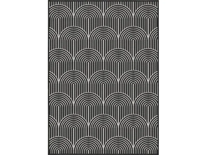 Hanse Home Pangli In- & Outdoor Teppich 120 x 170 cm, Schwarz