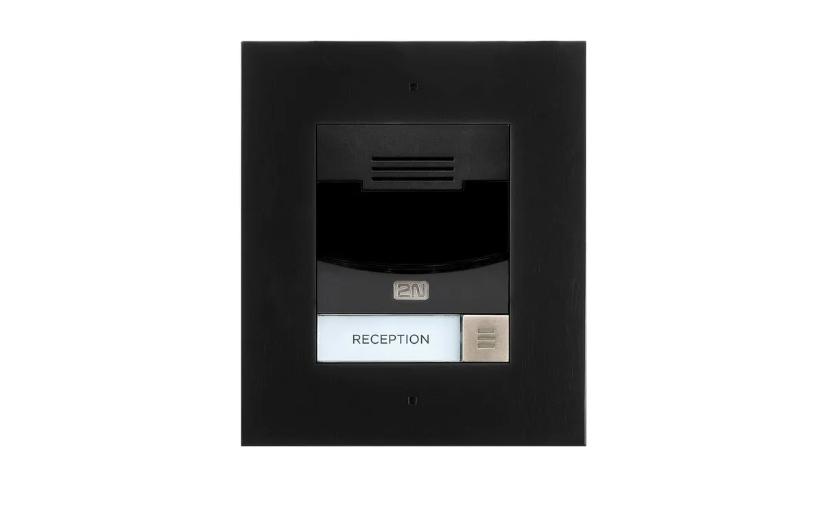 2N IP Türstation IP Solo ohne Kamera, Wandeinbau, schwarz