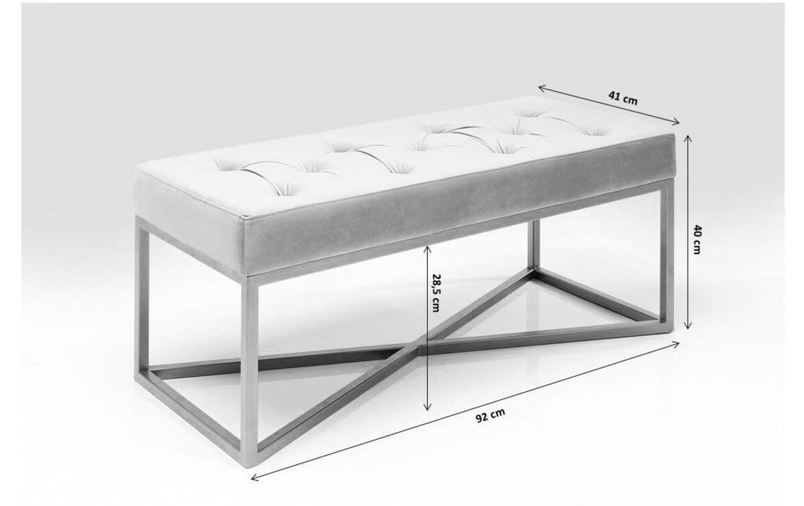 Kare Sitzbank Crossover 90 cm, Grau