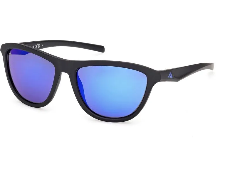 adidas ES0001 Sport Sonnenbrille Matte Black, Blue