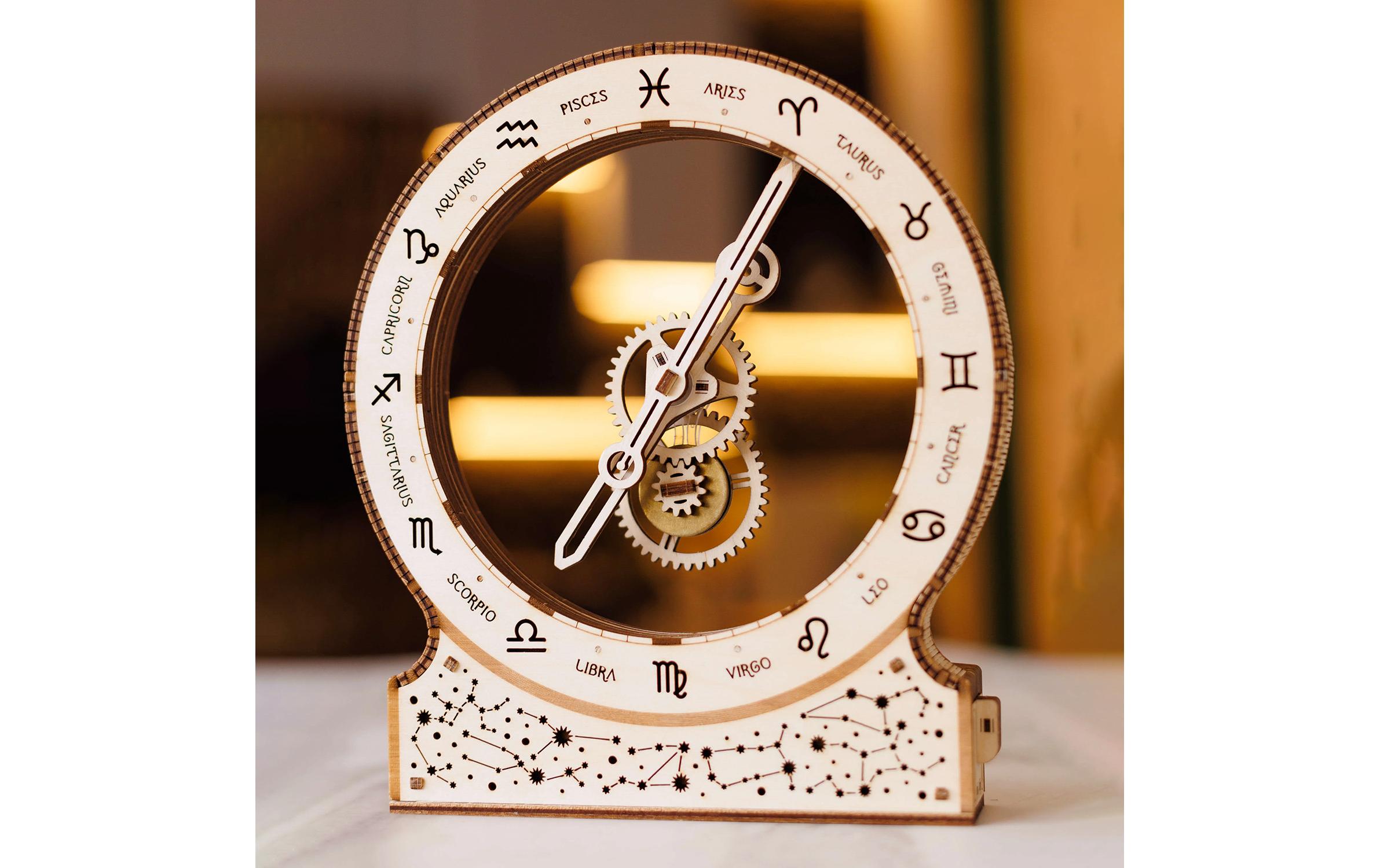 WoodTrick Bausatz Kinetic Clock: Zodiac