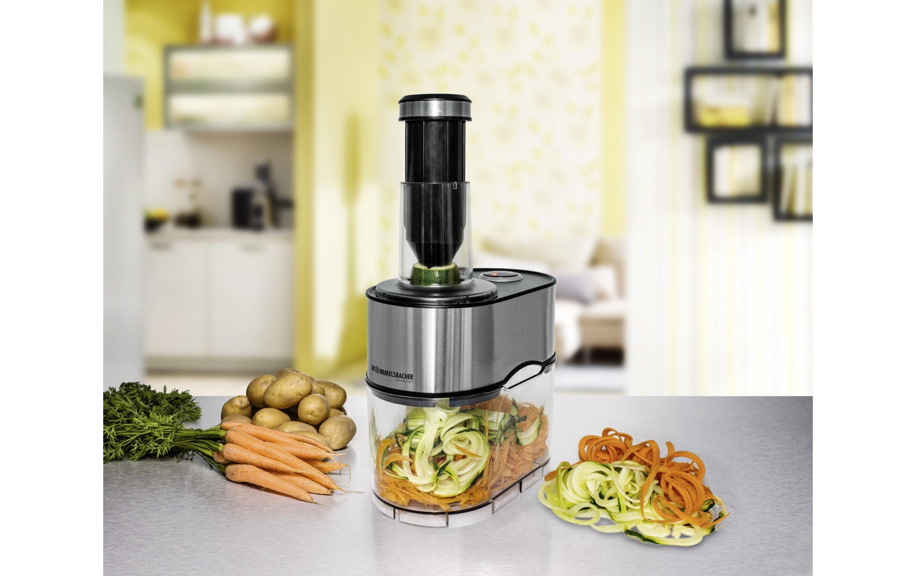 Rommelsbacher Spiralschneider EGS 80 Gnudel Schwarz/Silber