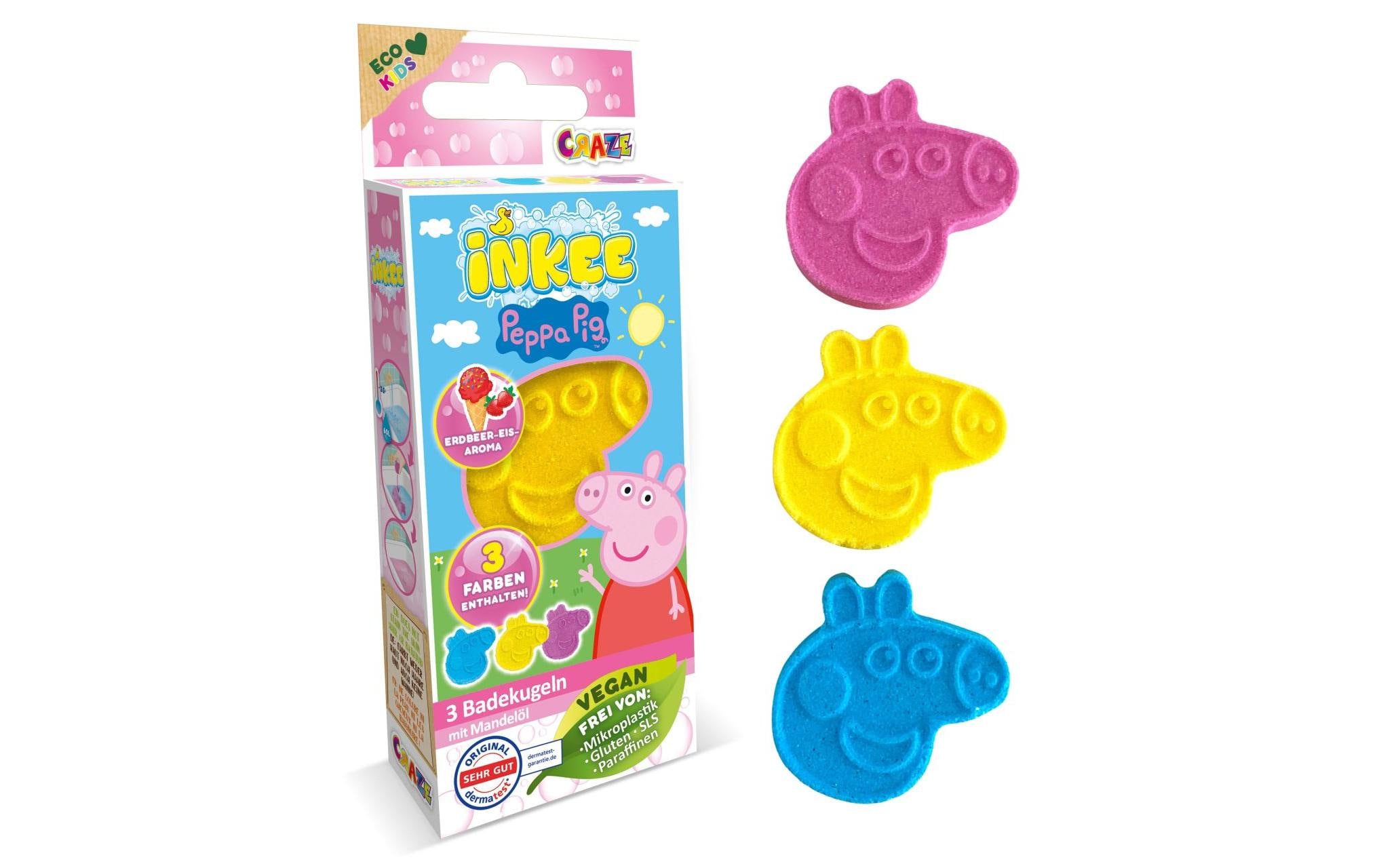 Craze Badespass Inkee Badebomben Peppa Pig 3er-Set Craze Badespass Inkee Badebomben Peppa Pig 3er-Set