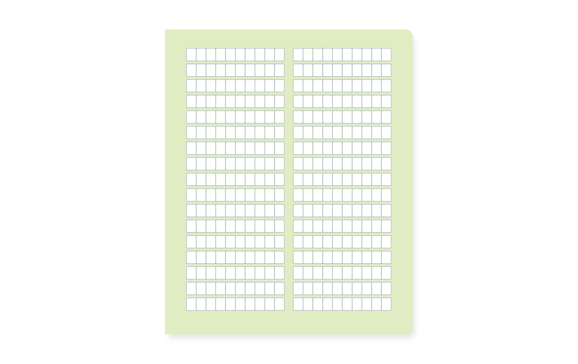 Formati R.2 19.5 x 24 cm quart, Kariert, Grün Formati R.2 19.5 x 24 cm quart, Kariert, Grün