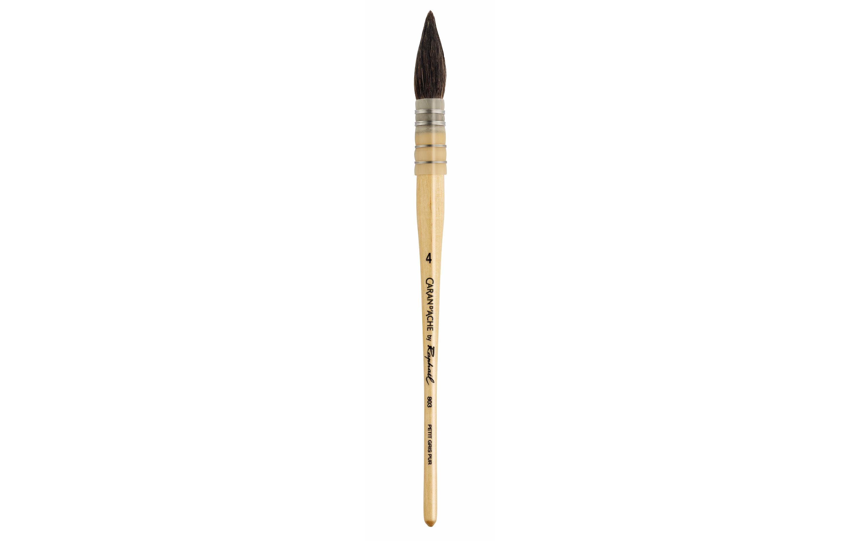Caran d'Ache Aquarellpinsel Raphael «Petit Gris» Nr. 4, 1 Stück Caran d'Ache Aquarellpinsel Raphael «Petit Gris» Nr. 4, 1 Stück