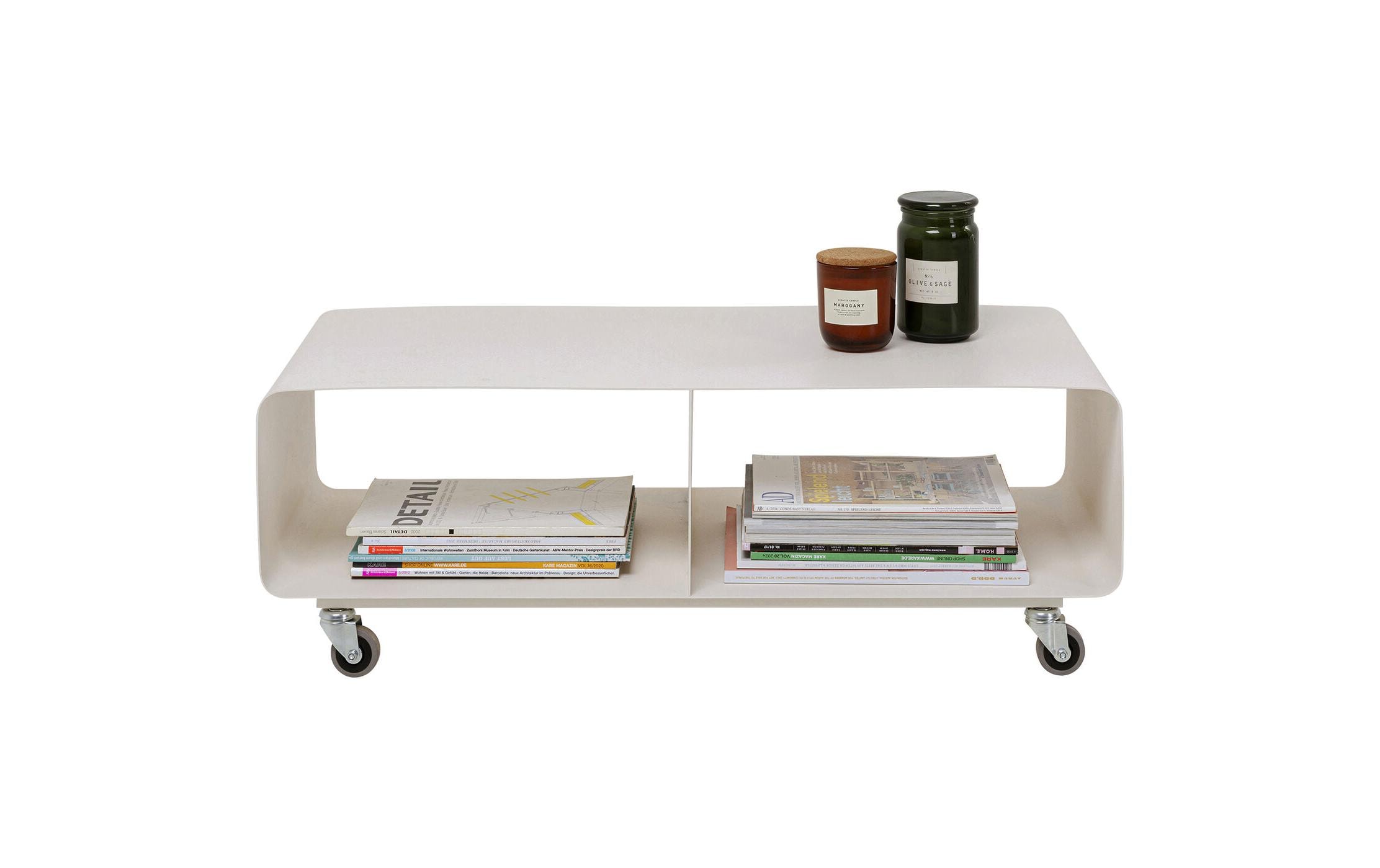 Kare TV-Möbel Lowboard Lounge M 90 x 30 cm, Creme