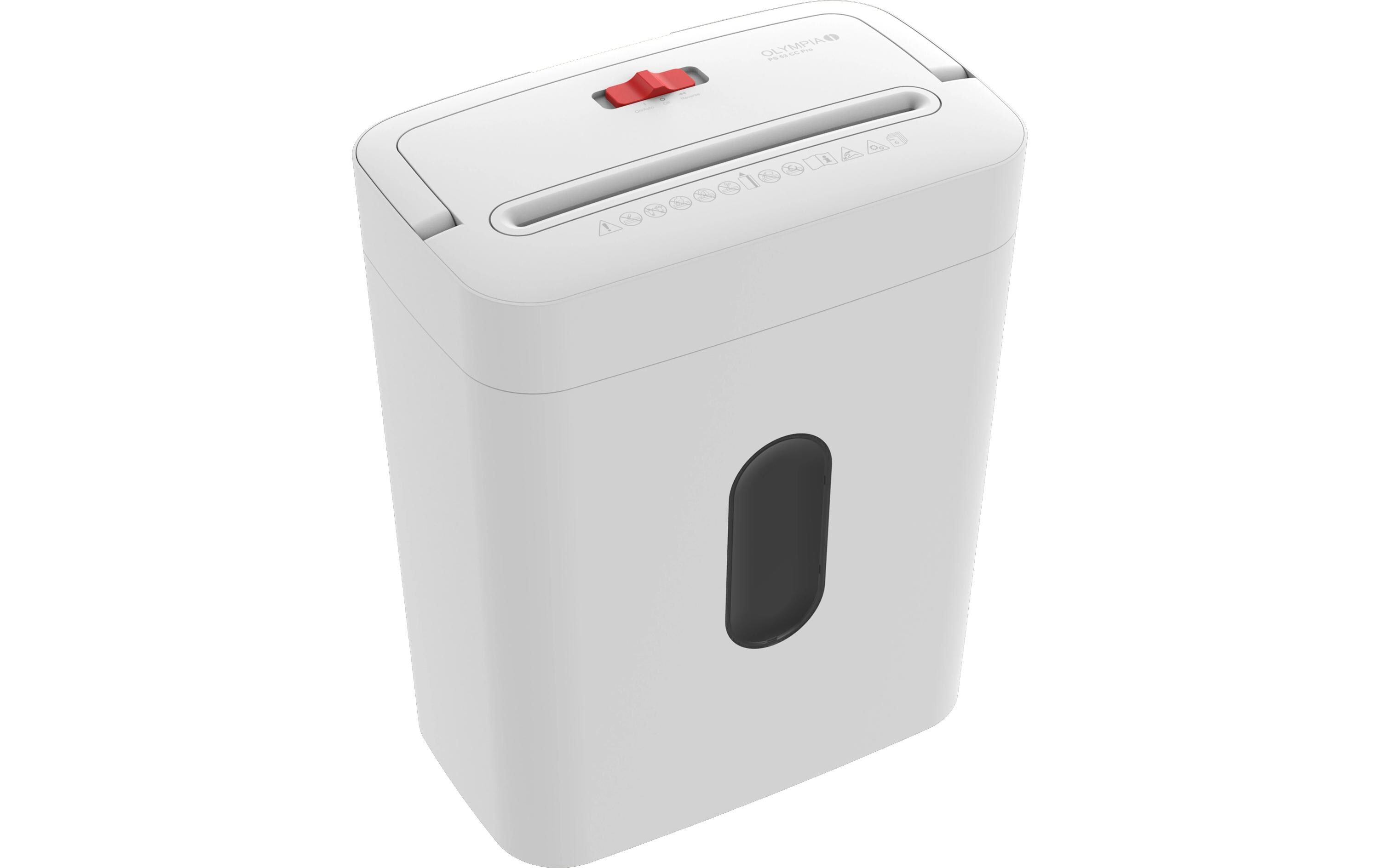 Olympia Aktenvernichter PS 53 CC Pro Weiss, Sicherheitsstufe 4
