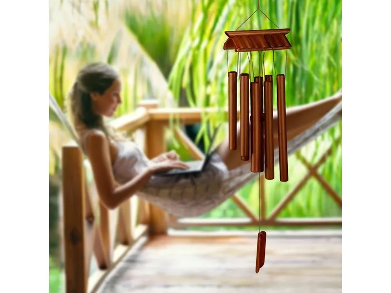 relaxdays Windspiel Tempel 62 cm relaxdays Windspiel Tempel 62 cm