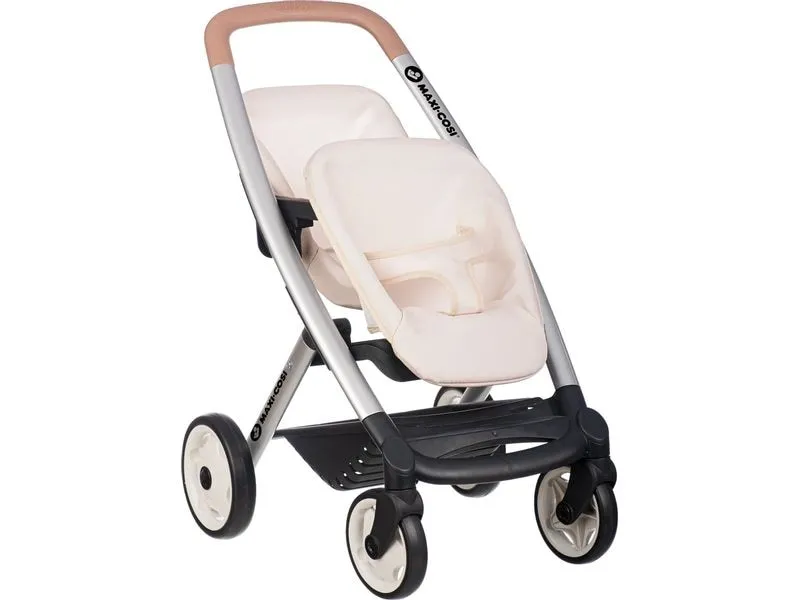 Smoby Zwillingspuppenwagen Maxi Cosi, Beige Smoby Zwillingspuppenwagen Maxi Cosi, Beige