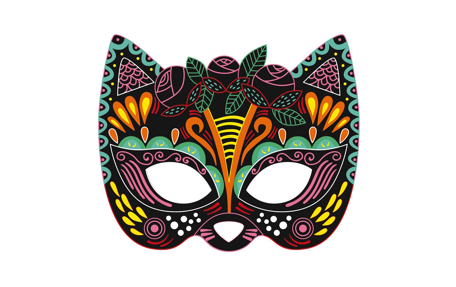 Janod Bastelset Kratzbilder Partymasken