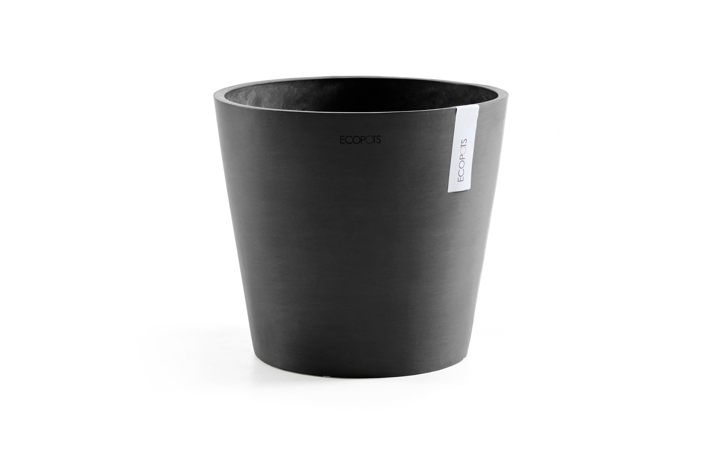 Ecopots Pflanzentopf Amsterdam 30, Dunkelgrau Ecopots Pflanzentopf Amsterdam 30, Dunkelgrau