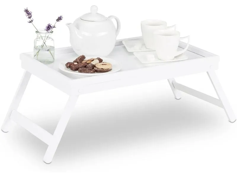 relaxdays Serviertablett Weiss relaxdays Serviertablett Weiss