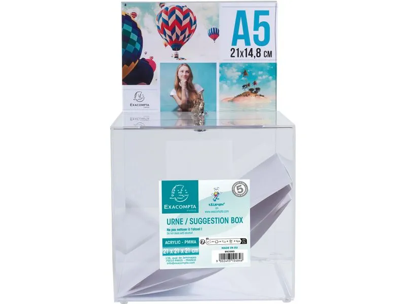 Exacompta Einwurfbox mit Kopfblende A5