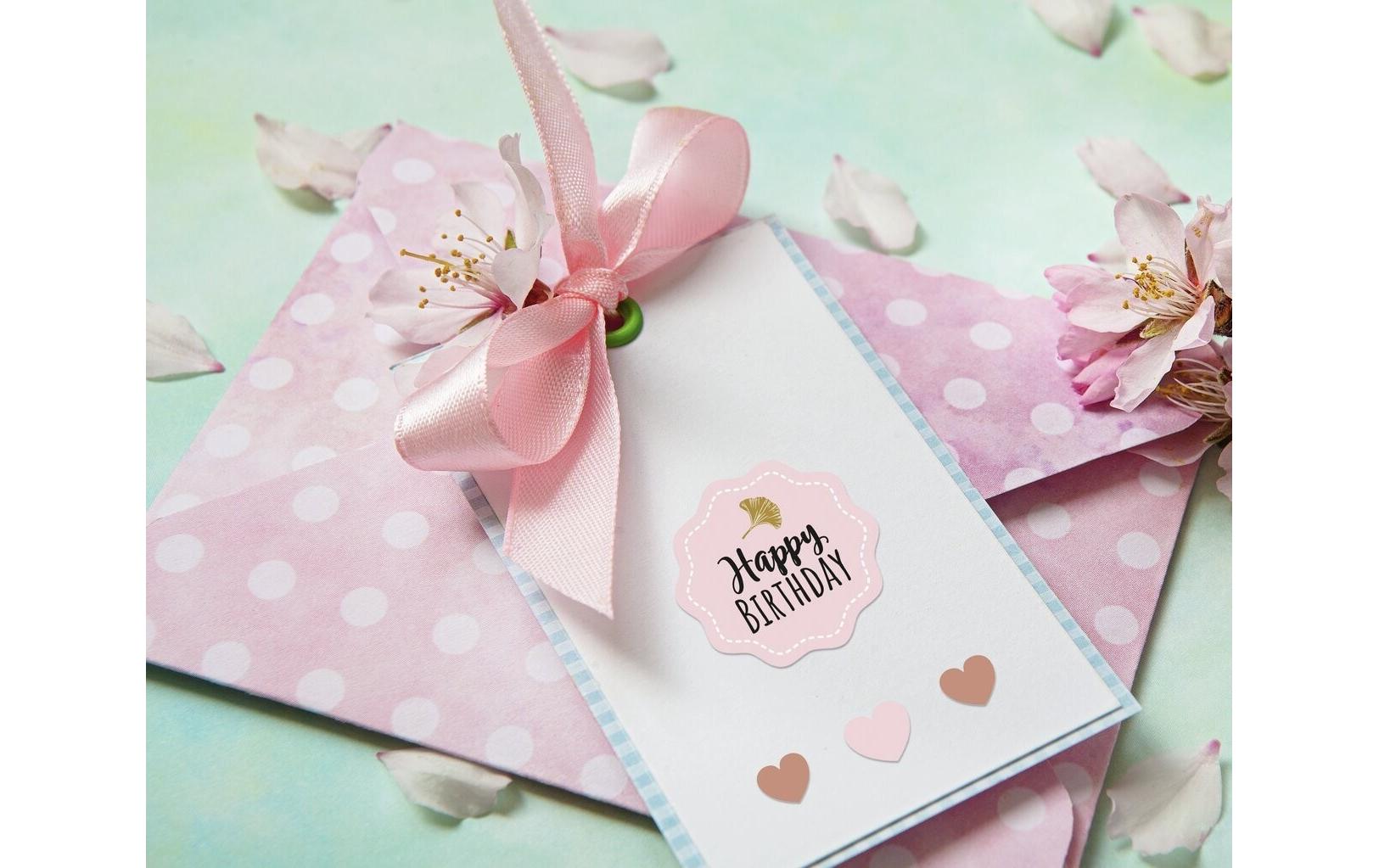 Z-Design Motivsticker A5 Deko Herzen, Bunt, 42 Aufkleber