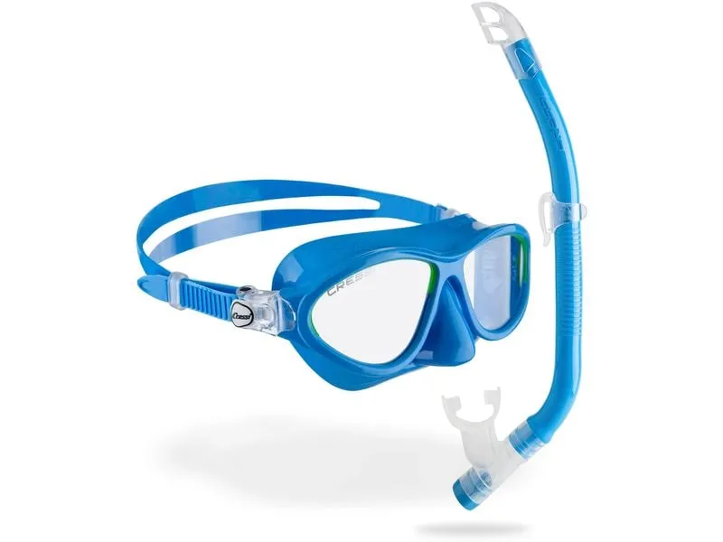 CRESSI Moon + Top Snorkel Combo Light Blue/Lime CRESSI Moon + Top Snorkel Combo Light Blue/Lime
