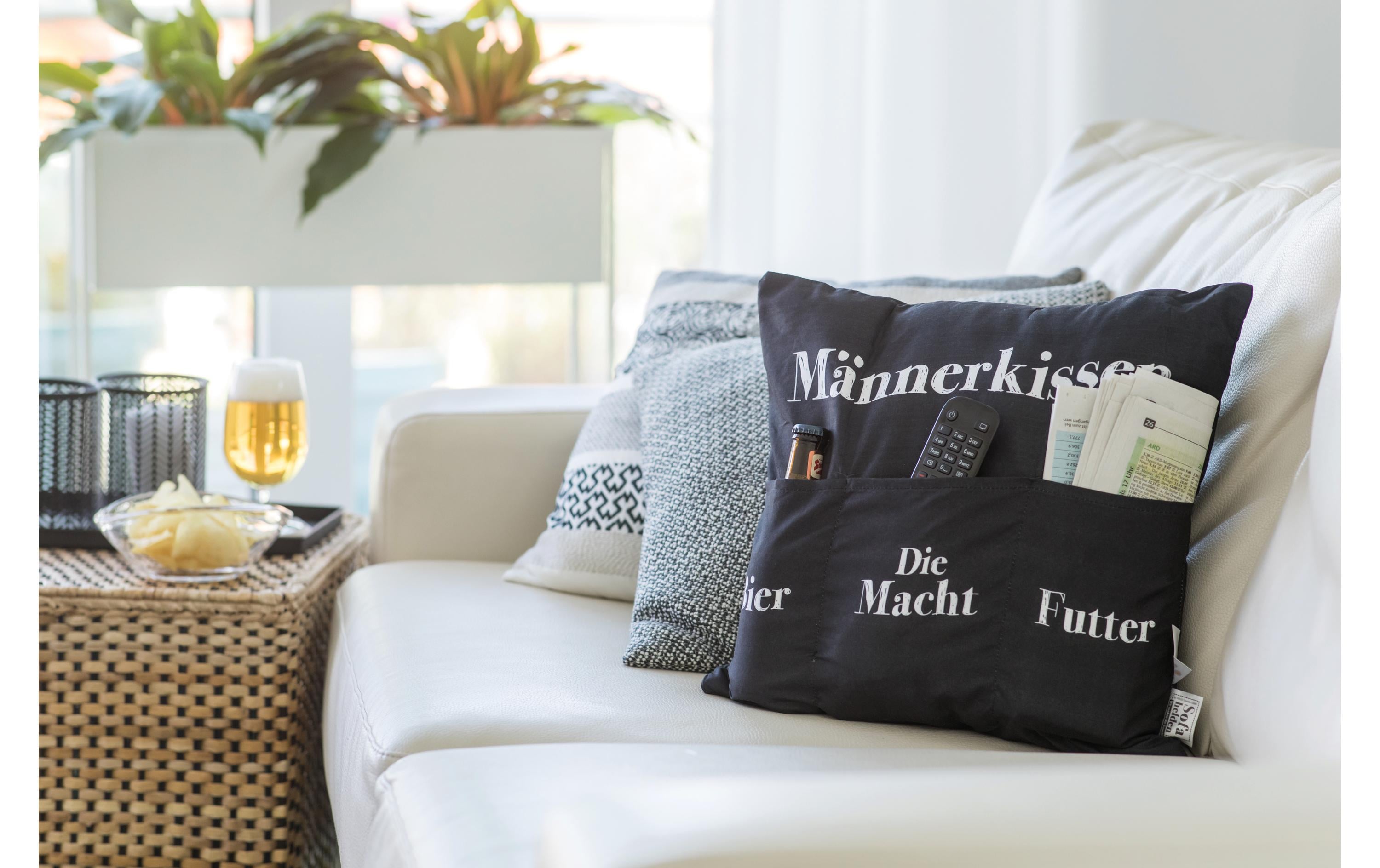 G. Wurm Kissen «Männerkissen» 40 cm x 40 cm