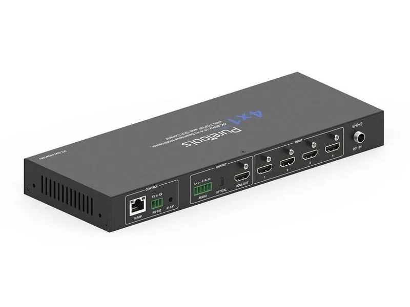 PureLink PureTools PT-SW-HD41 mV HDMI 2.0 Multi-View Switcher 4 x 1 4K 60 Hz