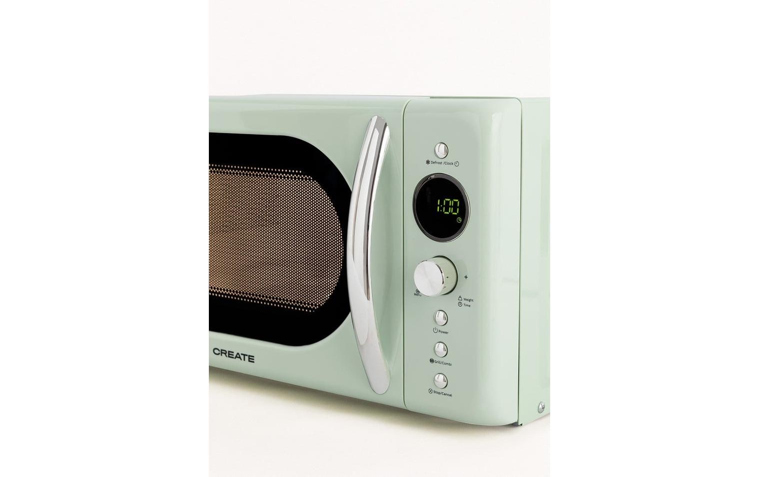 Create Mikrowelle Retro Grün