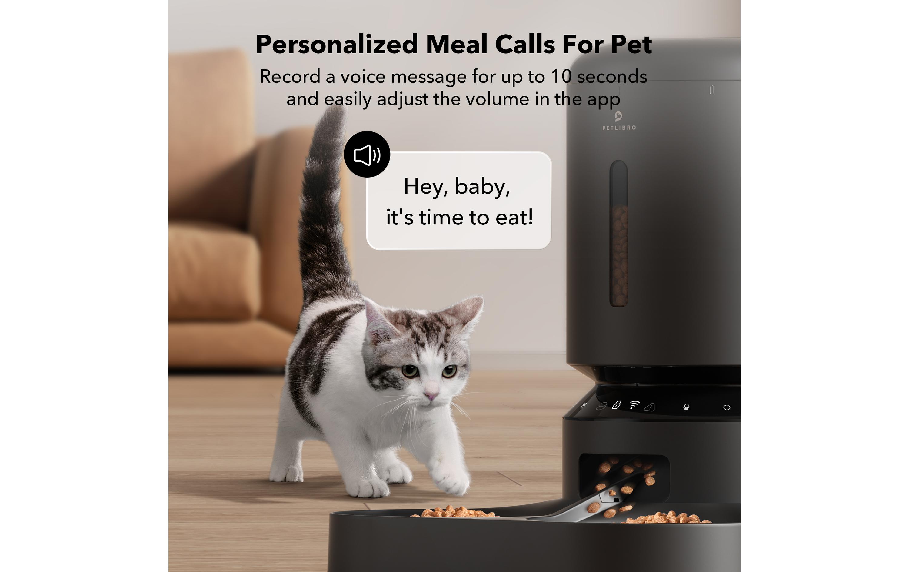 Petlibro Futterautomat WIFI Doppelfutterschale 5 l Schwarz