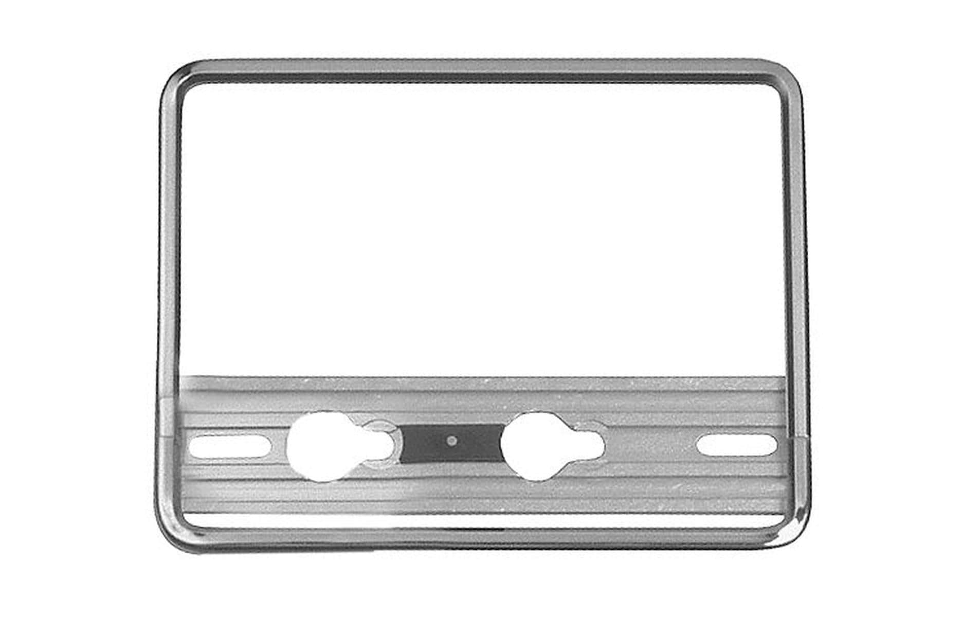 Quick-fix Motorrad Nummernrahmen Chrom 18×14 cm Quick-fix Motorrad Nummernrahmen Chrom 18×14 cm