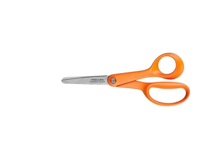 Fiskars Kinderschere Classic 13 cm abgerundet, Rostfreier Stahl