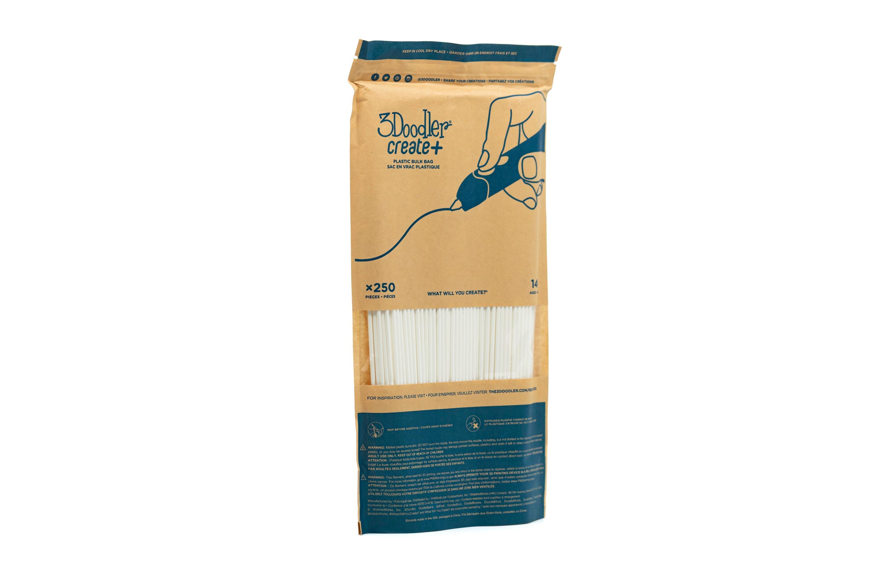 3Doodler 3D Pen Filament Create+ & Pro+ 250 Stück, Weiss 3Doodler 3D Pen Filament Create+ & Pro+ 250 Stück, Weiss