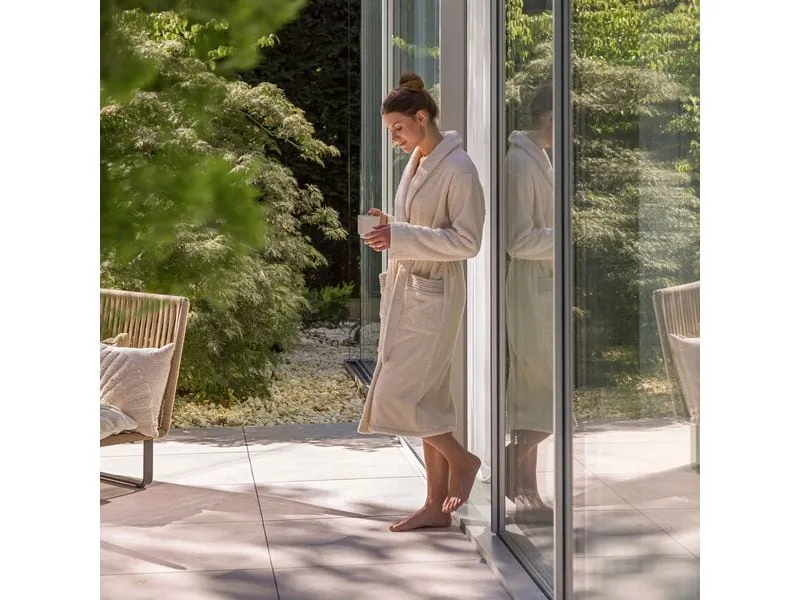 Möve Bademantel Wellness L, Nature Möve Bademantel Wellness L, Nature