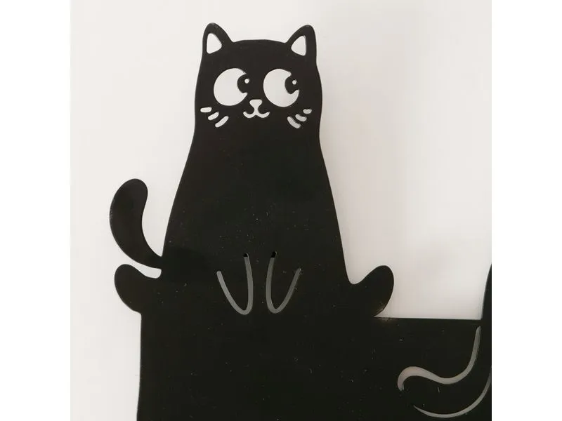 Boltze Garderobenleiste Mollie 43.5 cm x 16.5 cm, Schwarz