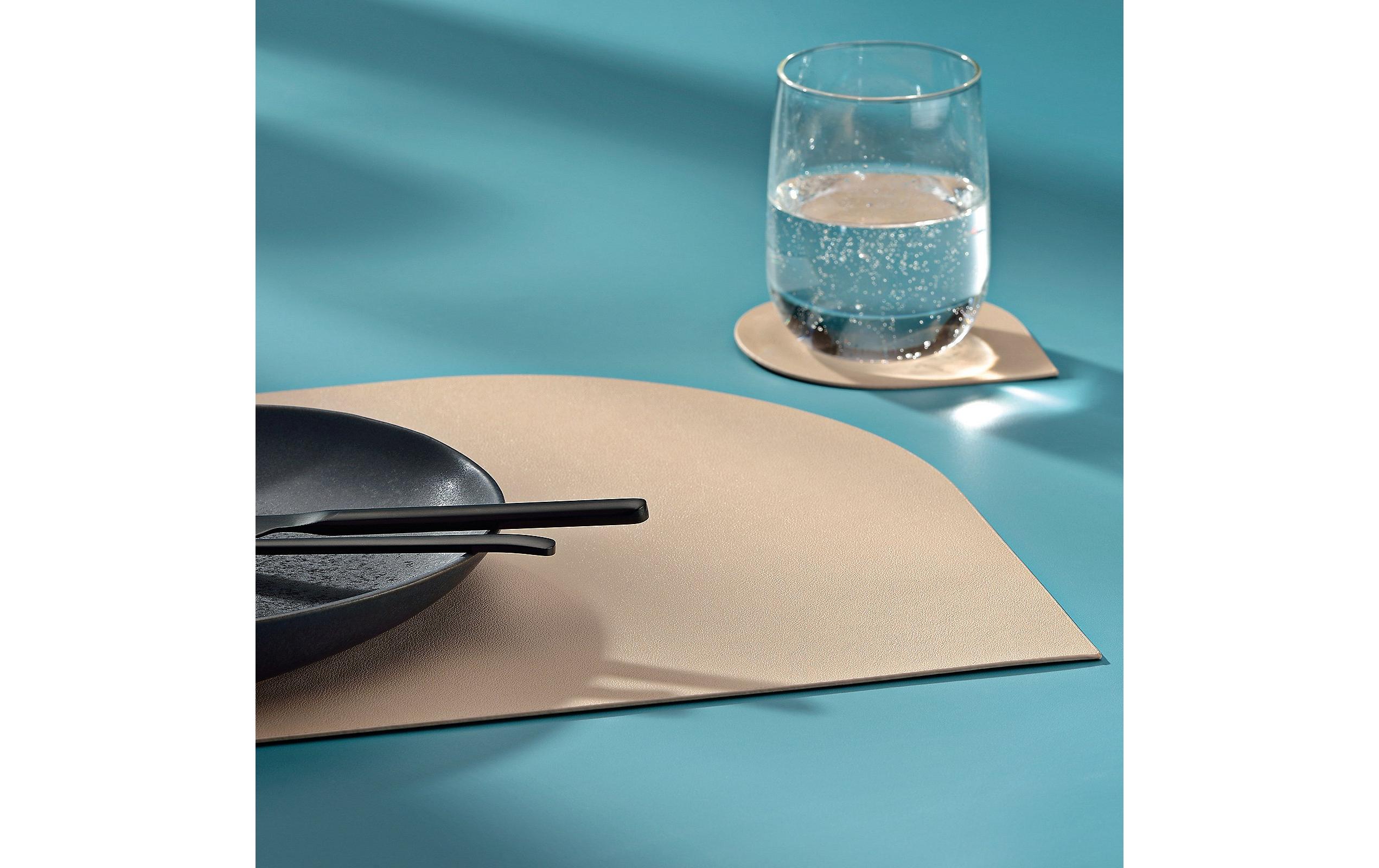 Kela Glasuntersetzer Edel 10 x 10 cm, Beige