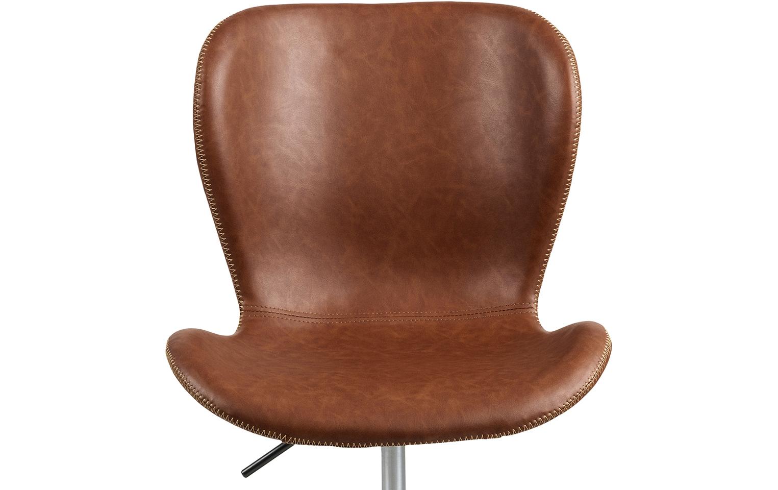 AC Design Bürostuhl Batilda, mit Polsterrücken, Cognac