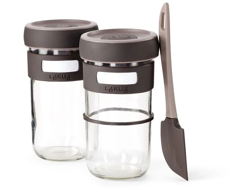 Lékué Sauerteigglas 0.7 l, Glas, 2 Stück Lékué Sauerteigglas 0.7 l, Glas, 2 Stück